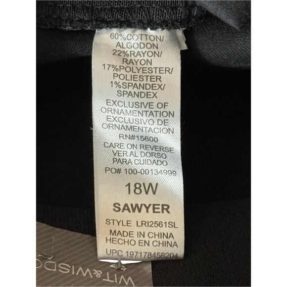 Wit & Wisdom Sawyer 'Ab'Solution Straight Leg Jeans size 18W - Picture 7 of 8